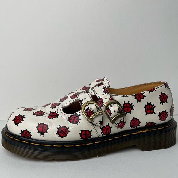 Vintage Dr. Martens Lady Bug England 8065 Leather Double Strap Mary Janes UK 7 - Picture 5 of 15